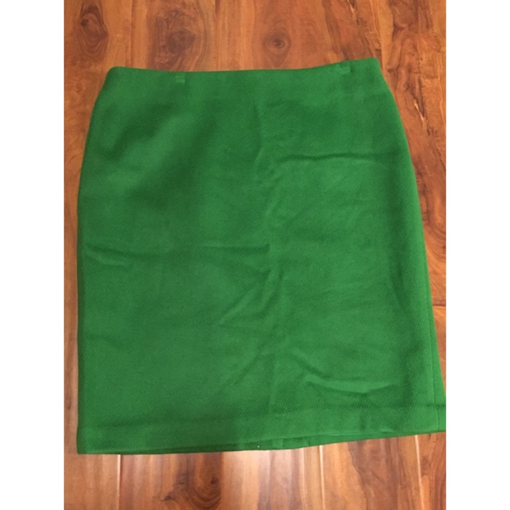 Talbots Kelly Green Polyester pencil Skirt